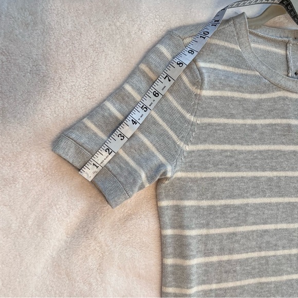 Banana Republic Womens Gray White Short Sleeve Cotton Dress Casual Small - Picture 10 of 10